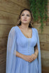 Vestido três listras pequenas com capa
